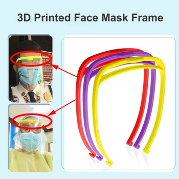1PCS 3D Printed Safety Face Frame Shield Mask Frame For Made Full Face Shield Anti-fog Protective Face Masks Accessries
1PCS 3D Printed Safety Face Frame Shield Mask Frame For Made Full Face Shield Anti-fog Protective Face Masks Accessries