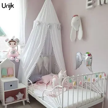 1PC Kid Bed Canopy Dome Hanging Mosquito Net Norbic Style Children's Room Hair Ball Bed Hanging Nets Bed Valance Curtains
1PC Kid Bed Canopy Dome Hanging Mosquito Net Norbic Style Children's Room Hair Ball Bed Hanging Nets Bed Valance Curtains