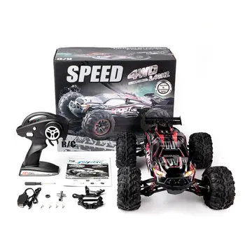 1/10 Scale 2.4Ghz 4WD 60 km/h High Speed RC Bigfoot Big Wheels Off-Road Rock Race Truck Electric RC Remote Control Car Model Toy
1/10 Scale 2.4Ghz 4WD 60 km/h High Speed RC Bigfoot Big Wheels Off-Road Rock Race Truck Electric RC Remote Control Car Model Toy