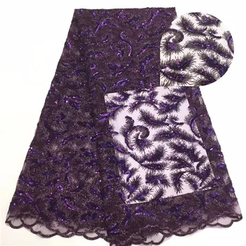 Latest French Lace Fabric 2019 High Quality African Lace Fabric With Sequins For Nigerian wedding 5 yards
Latest French Lace Fabric 2019 High Quality African Lace Fabric With Sequins For Nigerian wedding 5 yards