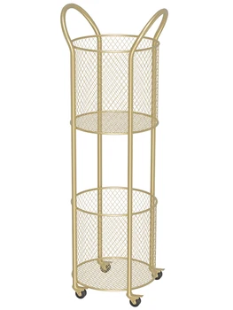 Nordic Movable Shelf Pulley Cylindrical Receptacle Blue Shelf Toilet Landing Multi-storey Storage Shelf Trolley
Nordic Movable Shelf Pulley Cylindrical Receptacle Blue Shelf Toilet Landing Multi-storey Storage Shelf Trolley