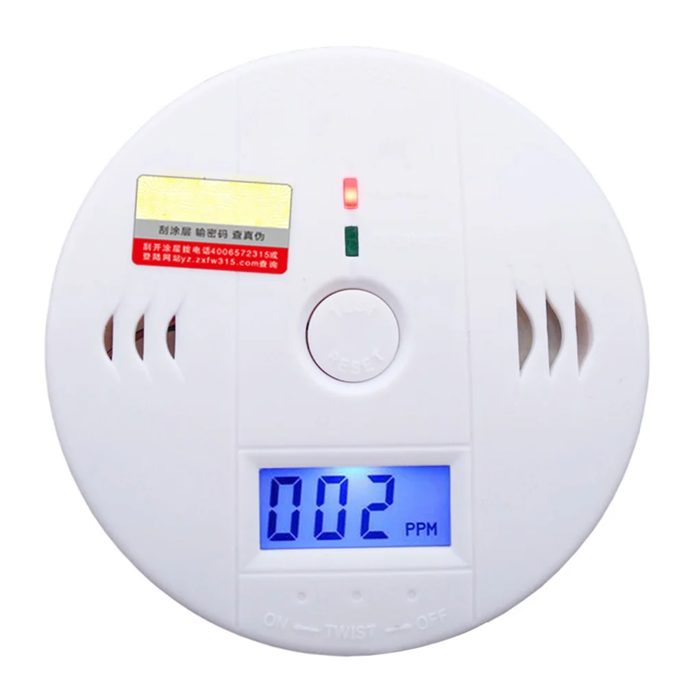 Home Gas CO Sensor Warning Alarm Detector LCD Displayer Carbon Monoxide Poisoning Smoke Kitchen Bathroom Gas Analyzers
Home Gas CO Sensor Warning Alarm Detector LCD Displayer Carbon Monoxide Poisoning Smoke Kitchen Bathroom Gas Analyzers