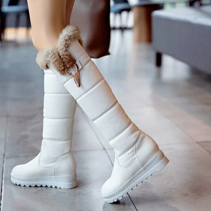 Plush Knee High Boots Women's Winter Shoes Warm Platform Shoes Women Snow Boots Waterproof Long Boots 32-43
Plush Knee High Boots Women's Winter Shoes Warm Platform Shoes Women Snow Boots Waterproof Long Boots 32-43