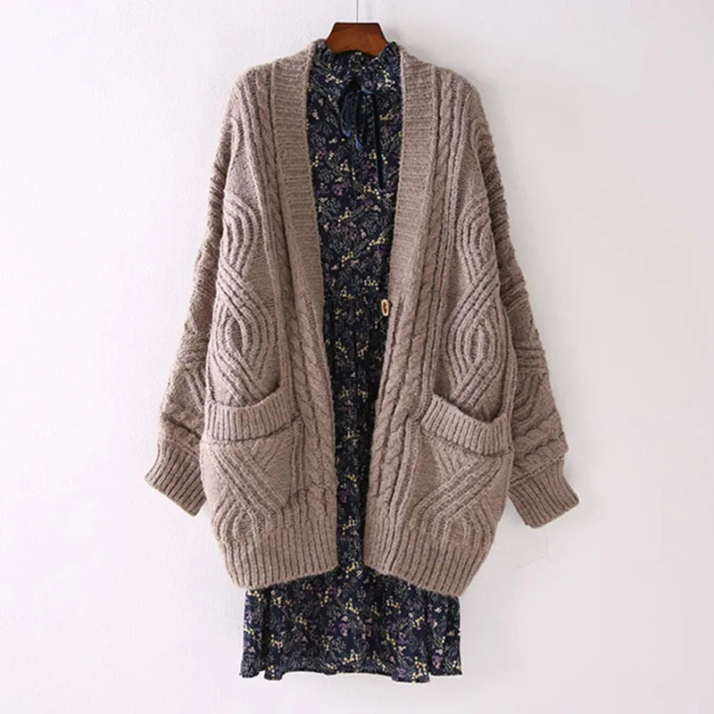 Laziness-Style Knitted Cardigan Thick 2019 Autumn And Winter New Style Loose-Fit Korean-style Versatile Thick Thread Sweater Coa
Laziness-Style Knitted Cardigan Thick 2019 Autumn And Winter New Style Loose-Fit Korean-style Versatile Thick Thread Sweater Coa