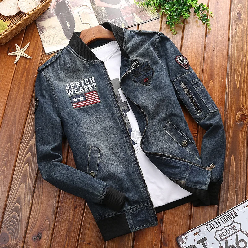 2017 Thin Type for Spring And Autumn Jeans Coat Men's Baseball Collar Jacket plus Velvet Warm Retro Casual Tops
2017 Thin Type for Spring And Autumn Jeans Coat Men's Baseball Collar Jacket plus Velvet Warm Retro Casual Tops