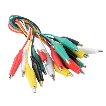 Assorted Alligator Clips Electrical Test Leads Alligator Clip Double-ended Crocodile Clip Roach Test Jumper Wire Connector 10pcs
Assorted Alligator Clips Electrical Test Leads Alligator Clip Double-ended Crocodile Clip Roach Test Jumper Wire Connector 10pcs