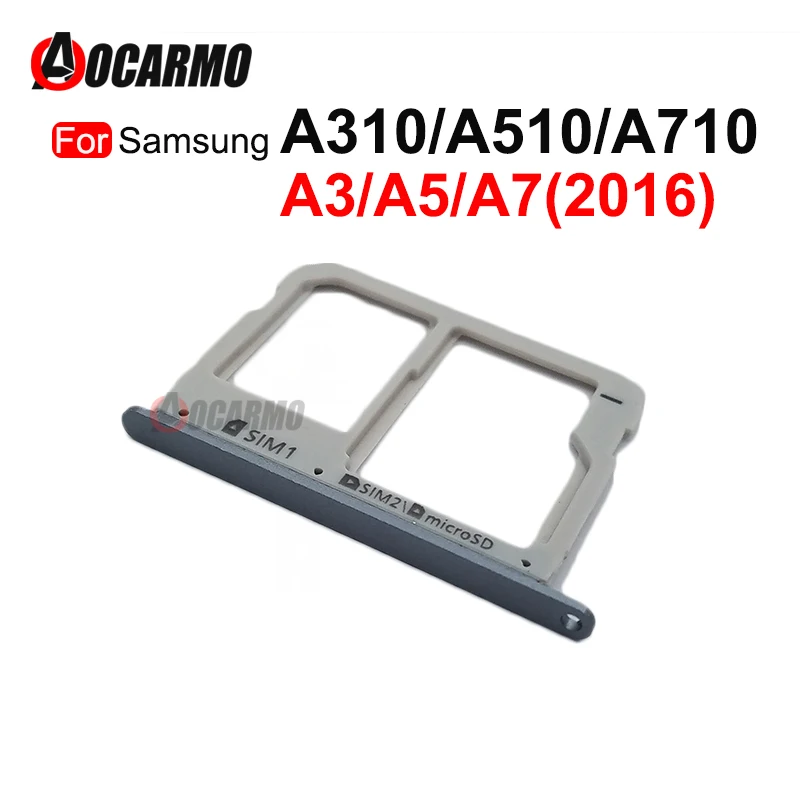 Aocarmo A310 A510 A710 Sim Tray Micro SD Dual SIM Card Slot Reader Holder For Samsung Galaxy A3 A5 A7 2016 Replacement Part
Aocarmo A310 A510 A710 Sim Tray Micro SD Dual SIM Card Slot Reader Holder For Samsung Galaxy A3 A5 A7 2016 Replacement Part