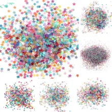 30 г Смешанные акриловые макароны лазерные звезды сердце блестки шитье для одежды свадебное искусство украшения Diy ногтей Accssories(China)
