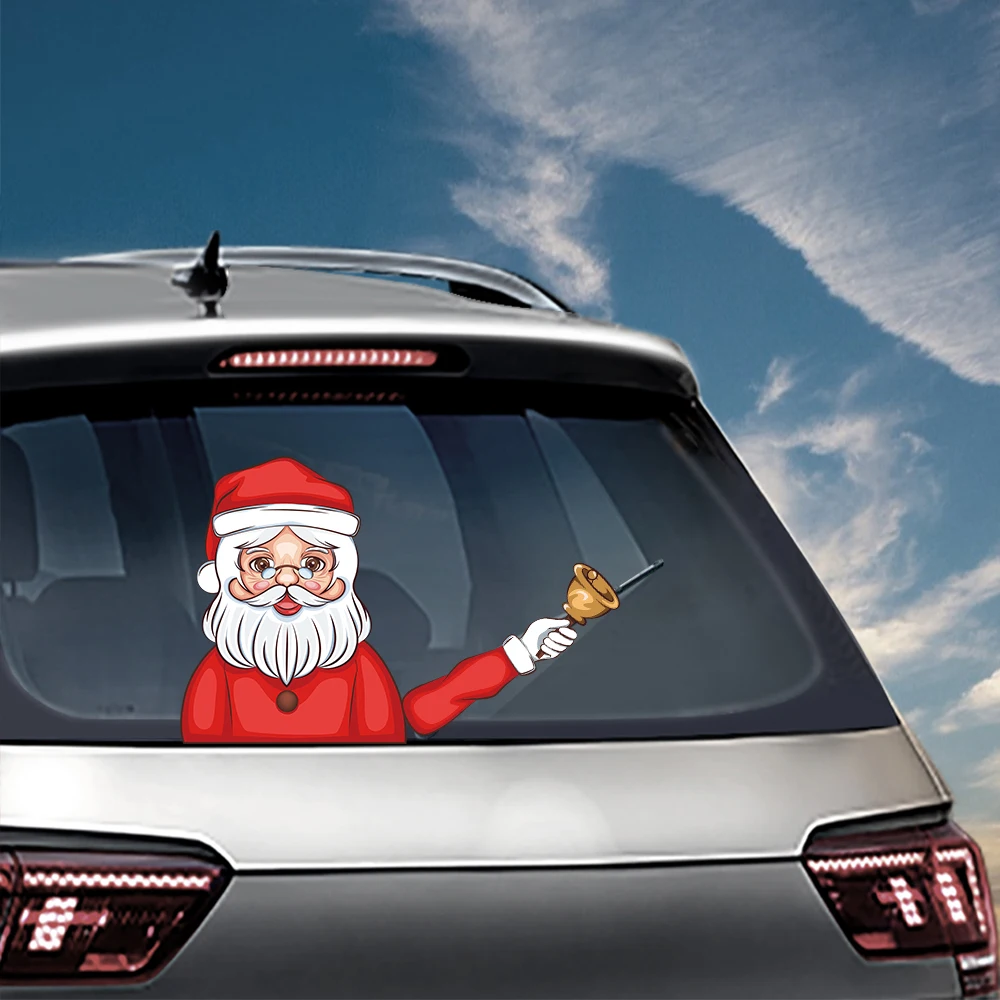 Santa Claus Waving Wiper Decals PVC Car Styling Rear Window Wiper Stickers Rear Windshield Stickers Car Stickers And Decals
Santa Claus Waving Wiper Decals PVC Car Styling Rear Window Wiper Stickers Rear Windshield Stickers Car Stickers And Decals