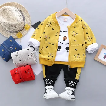 2019 Baby Boys Clothes Suits Autumn Toddler Infant Clothing Sets Hooded Bear Coats T Shirt Pants Kids Child Costume 
2019 Baby Boys Clothes Suits Autumn Toddler Infant Clothing Sets Hooded Bear Coats T Shirt Pants Kids Child Costume