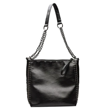 Vintage PU Leather Totes Crossbody Bags for Women 2020 Rivet Chain Female Shoulder Bags Fashion Ladies Hand Bags Bolsa Feminina
Vintage PU Leather Totes Crossbody Bags for Women 2020 Rivet Chain Female Shoulder Bags Fashion Ladies Hand Bags Bolsa Feminina