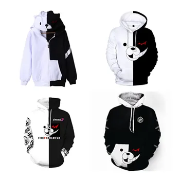 New Danganronpa Monokuma Cosplay Costume Hooded Sweatshirt Hoodie Women Men Black White Bear Printed Casual Coat Jacket S-5XL 
New Danganronpa Monokuma Cosplay Costume Hooded Sweatshirt Hoodie Women Men Black White Bear Printed Casual Coat Jacket S-5XL