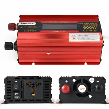 600W Car Inverter DC 12V/24V to AC 110V/220V Voltage Converter Short Circuit Protection Auto Adapter with LCD Display
600W Car Inverter DC 12V/24V to AC 110V/220V Voltage Converter Short Circuit Protection Auto Adapter with LCD Display