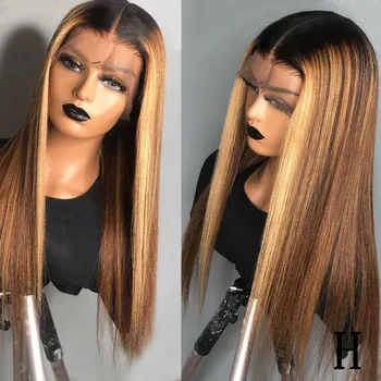 13*6 Lace Deep Parting Lace Front Human Hair Wigs High Density 1B/4/27 Ombre Highlight Honey Blonde Brazilian Pre plucked
13*6 Lace Deep Parting Lace Front Human Hair Wigs High Density 1B/4/27 Ombre Highlight Honey Blonde Brazilian Pre plucked
