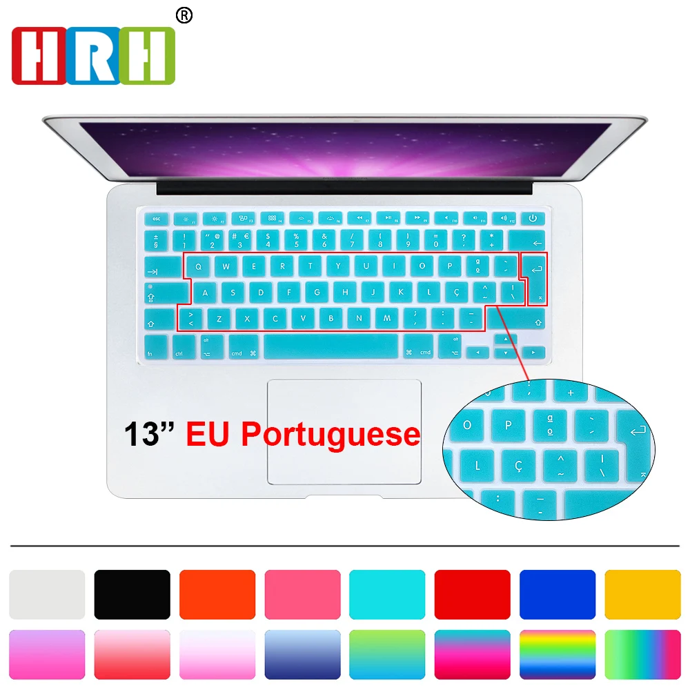 Portuguese Language EU/UK Silicone Keyboard Skin Cover Protector For All MacBook Pro Retina Air 13.3 15.4 17 inch 13" 15" 17"
Portuguese Language EU/UK Silicone Keyboard Skin Cover Protector For All MacBook Pro Retina Air 13.3 15.4 17 inch 13" 15" 17"