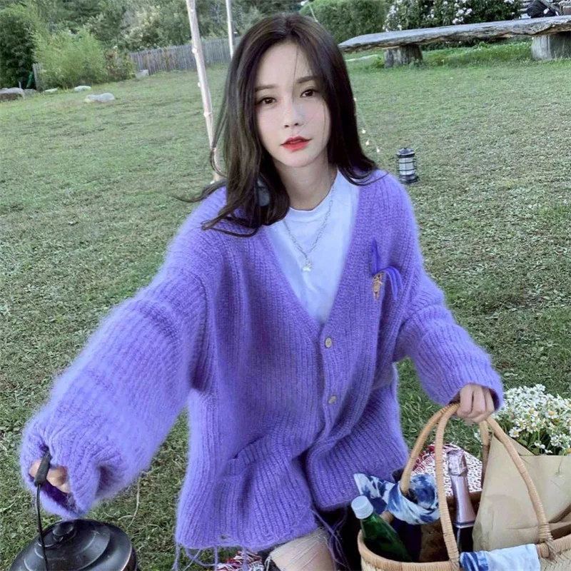 Autumn Winter Solid Button Woolen Knitted Single-Breasted Muti-Color Warm Soft Women Lady Female Cardigan Sweater Knitwear Coat
Autumn Winter Solid Button Woolen Knitted Single-Breasted Muti-Color Warm Soft Women Lady Female Cardigan Sweater Knitwear Coat