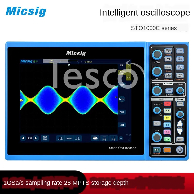 Micsig Digital Intelligent Oscilloscope Full Touch Handheld Four Channel 100M Bandwidth
Micsig Digital Intelligent Oscilloscope Full Touch Handheld Four Channel 100M Bandwidth