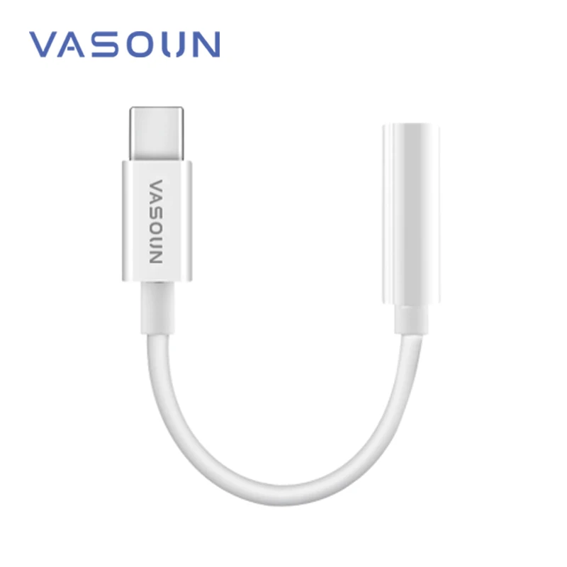 VASOUN Type-C to 3.5 mm AUX Headphones Digital Audio Cable USB C to 3.5mm Jack Earphone USBC Adapter Converter
VASOUN Type-C to 3.5 mm AUX Headphones Digital Audio Cable USB C to 3.5mm Jack Earphone USBC Adapter Converter