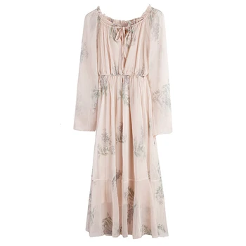 2020 New Pink Long Sleeve Round Neck Flowers Autumn Fashion Chiffon floral Dress ladies dresses
2020 New Pink Long Sleeve Round Neck Flowers Autumn Fashion Chiffon floral Dress ladies dresses