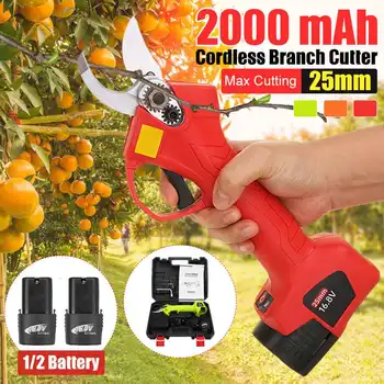 Cordless Electric Pruner Pruning Shear with 2pcs Lithium-ion Battery Efficient Fruit Tree Bonsai Pruning Branches Cutter
Cordless Electric Pruner Pruning Shear with 2pcs Lithium-ion Battery Efficient Fruit Tree Bonsai Pruning Branches Cutter