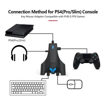 Keyboard and Mouse Adapter Converter with 3.5mm Headphone Jack for Nintendo Switch/PS4/Xbox One/PS3 Console
Keyboard and Mouse Adapter Converter with 3.5mm Headphone Jack for Nintendo Switch/PS4/Xbox One/PS3 Console