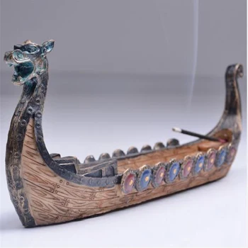 Dragon Boat Incense Stick Holder Burner Hand Carved Carving Censer Ornaments Retro Incense Burners Traditional Design 
Dragon Boat Incense Stick Holder Burner Hand Carved Carving Censer Ornaments Retro Incense Burners Traditional Design