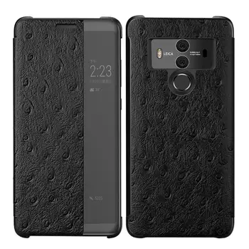 Ostrich Grain View Window Geuine Leather Flip Case For Huawei Mate 10 Pro Mate10 Ultra Thin Full Cover
Ostrich Grain View Window Geuine Leather Flip Case For Huawei Mate 10 Pro Mate10 Ultra Thin Full Cover