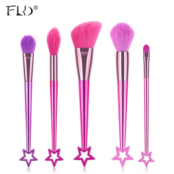 FLD 5Pcs star Makeup Brushes Set Women Foundation Powder Blush Eye shadow Lip Cosmetic Colorful for Make Up Tools
FLD 5Pcs star Makeup Brushes Set Women Foundation Powder Blush Eye shadow Lip Cosmetic Colorful for Make Up Tools