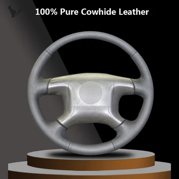 Black Genuine Leather DIY Car Steering Wheel Cover for Mitsubishi Pajero 2004 2005 2006 2007 2008 2009 2010 
Black Genuine Leather DIY Car Steering Wheel Cover for Mitsubishi Pajero 2004 2005 2006 2007 2008 2009 2010