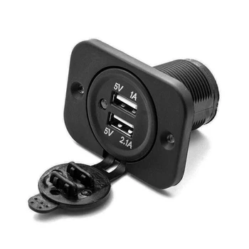 12V Motorcycle Dual USB Charger LED Voltmeter LCD Clock 3-in-1 Dual USB Handlebar Charger Cigarette Lighter
12V Motorcycle Dual USB Charger LED Voltmeter LCD Clock 3-in-1 Dual USB Handlebar Charger Cigarette Lighter
