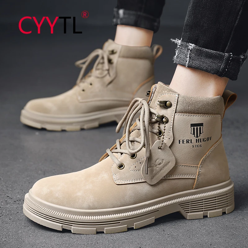 CYYTL Men's Casual Boots High Top Leather Shoes for Men Ankle Boots Combat Motorcycle Botas Business Formal Work Safety Shoes
CYYTL Men's Casual Boots High Top Leather Shoes for Men Ankle Boots Combat Motorcycle Botas Business Formal Work Safety Shoes