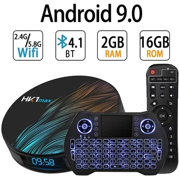 Android 9.0 Smart TV Box RK3318 2GB 16GB WiFi BT4.1 Ethernet LAN 3D 4K Video Set Top TV Box with Keyboard US Plug
Android 9.0 Smart TV Box RK3318 2GB 16GB WiFi BT4.1 Ethernet LAN 3D 4K Video Set Top TV Box with Keyboard US Plug