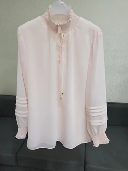 New Fashion Light Pink Women's Blouse V-neck Lace-up Ladies Office Work Casual Long Sleeve Female Shirt And Top
New Fashion Light Pink Women's Blouse V-neck Lace-up Ladies Office Work Casual Long Sleeve Female Shirt And Top