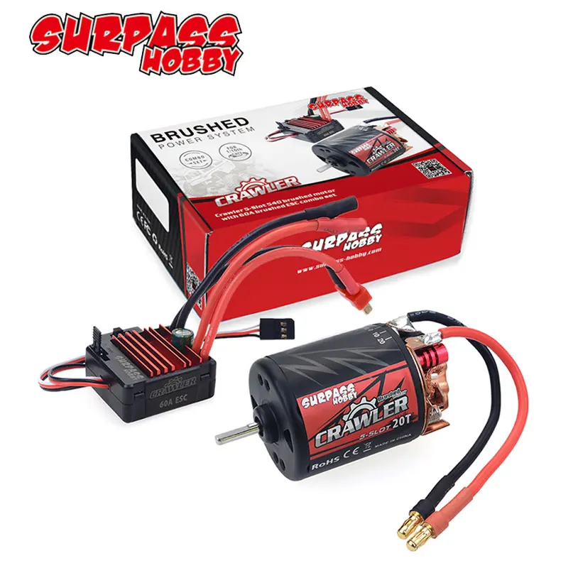 5-Slot 540 11T 13T 16T 20T Brushed Motor w / 60A ESC for RC Redcat Volcano EPX Blackout XTE Traxxas TRX-4 1/10 RC Crawler Car
5-Slot 540 11T 13T 16T 20T Brushed Motor w / 60A ESC for RC Redcat Volcano EPX Blackout XTE Traxxas TRX-4 1/10 RC Crawler Car