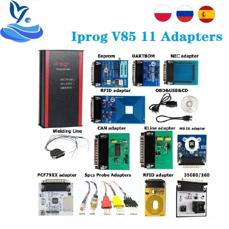 EU Warehouse V85 iPROG + Iprog Pro программатор поддерживает IMMO/коррекция пробега/Подушка
