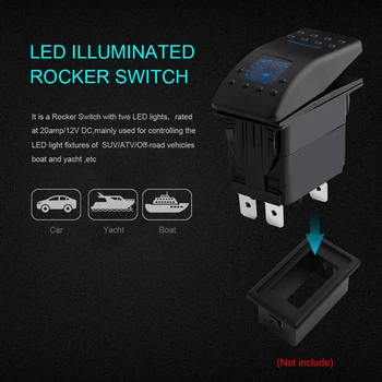 Car Blue LED Light Toggle Switch with LED Indicator Light Bar ARB Carling Rocker Toggle Switch Blue LED Light Car Boat 5Pin
Car Blue LED Light Toggle Switch with LED Indicator Light Bar ARB Carling Rocker Toggle Switch Blue LED Light Car Boat 5Pin
