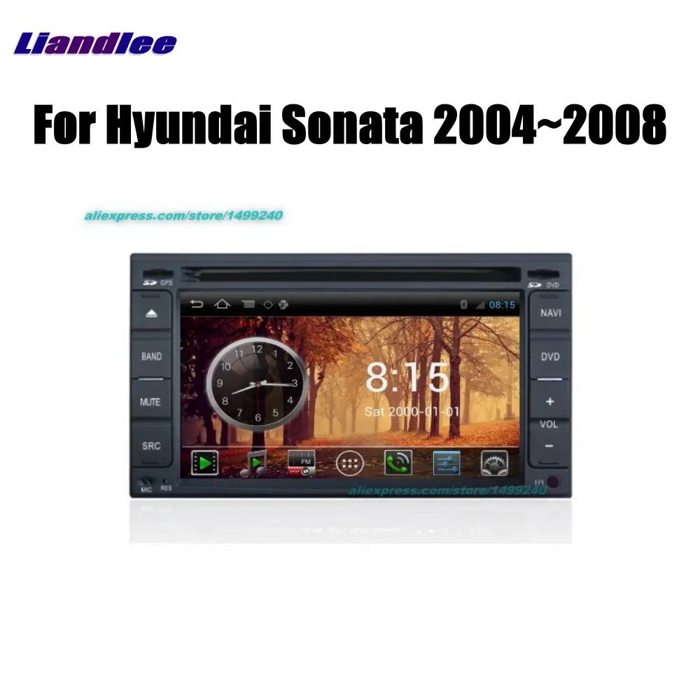 Фото Liandlee 2din For Hyundai Sonata 2004~2008 Car Android Radio GPS Maps Navigation Player BT WIFI HD Screen Multimedia System | Автомобили и