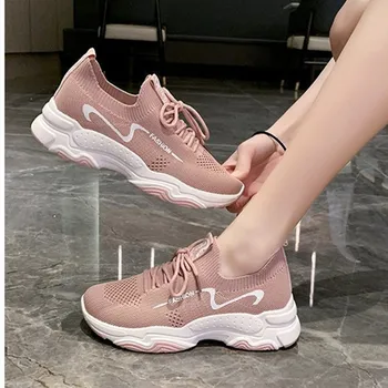 Sneakers Women 2020 Summer Fashion Slip On Mesh Light Breathable wedges Woman Walking Platform Comfortable Casual women Loafers 
Sneakers Women 2020 Summer Fashion Slip On Mesh Light Breathable wedges Woman Walking Platform Comfortable Casual women Loafers