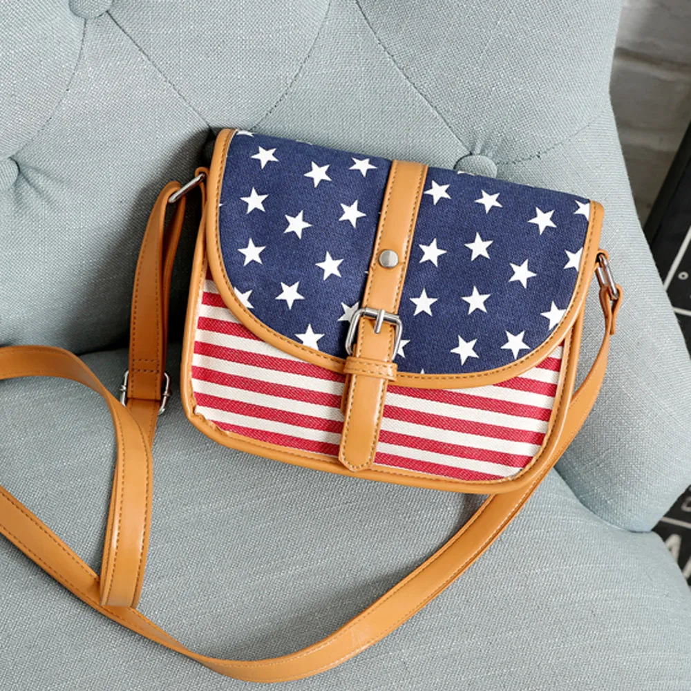 American Flag Pattern Brief Diagonal Shoulder Bags Women Canvas Bag Clutch Ladies Designer bag saddle purse #C
American Flag Pattern Brief Diagonal Shoulder Bags Women Canvas Bag Clutch Ladies Designer bag saddle purse #C