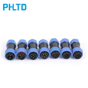 Waterproof connector SP21 cable connector plug 2 3 4 5 6 7 9 12P quick connector wire connector aviation plug male plug 
Waterproof connector SP21 cable connector plug 2 3 4 5 6 7 9 12P quick connector wire connector aviation plug male plug
