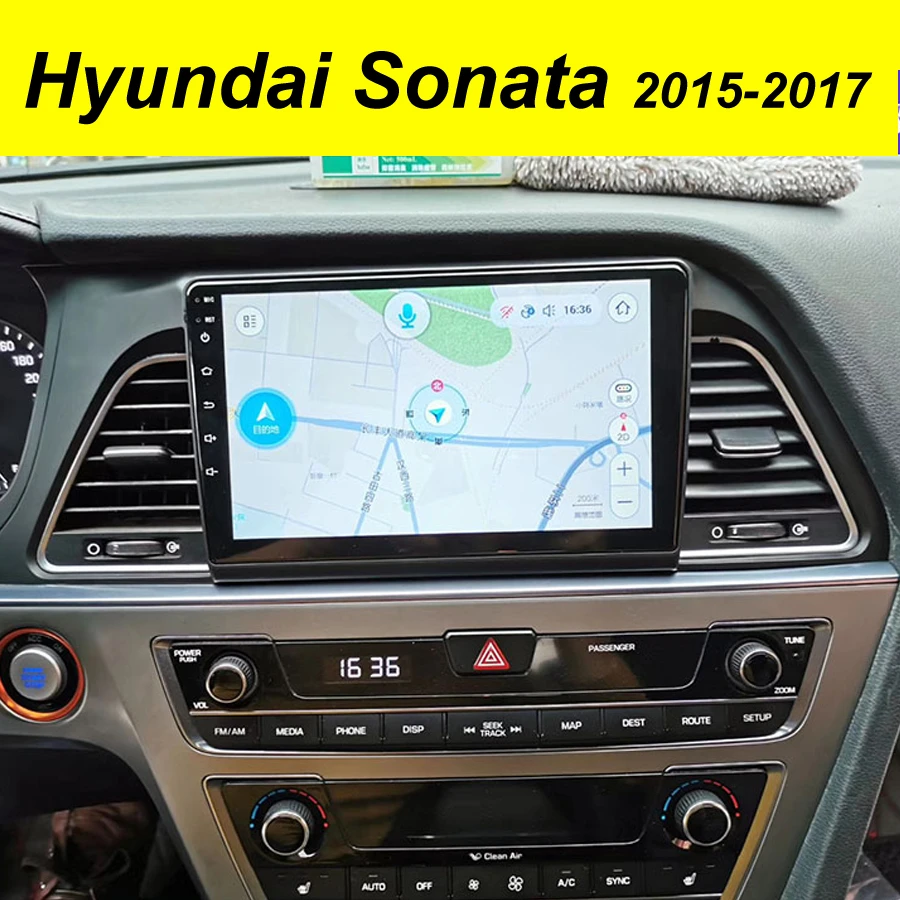 Автомобильный мультимедийный плеер 2Din 64 ГБ Android 10 GPS для Hyundai Sonata NF 2015-2017 Авторадио