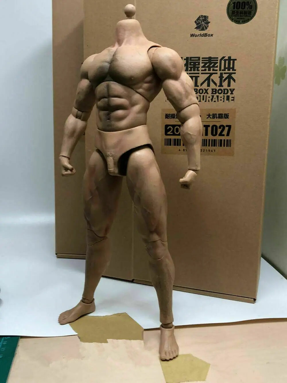 In-Stock Worldbox AT027 1/6 Scale Durable bady-ripped Body BW/Neck 12in Figure 