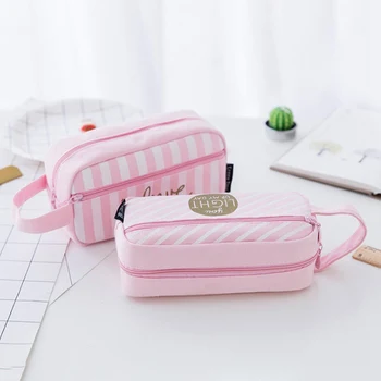 Canvas Pencil Case School Pencil Bag Simple Striped Square Pencilcase Office Supplies Students Pencils Writing Stationery
Canvas Pencil Case School Pencil Bag Simple Striped Square Pencilcase Office Supplies Students Pencils Writing Stationery