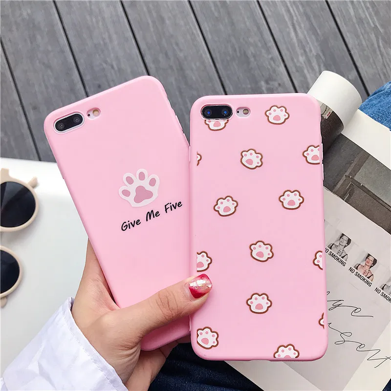 Cute Cat claw Pink Case For iPhone 7 6 6S 8 Plus X Shockproof Soft TPU Silicone Case For iPhone XS XR XS MAX X Case Girl
Cute Cat claw Pink Case For iPhone 7 6 6S 8 Plus X Shockproof Soft TPU Silicone Case For iPhone XS XR XS MAX X Case Girl