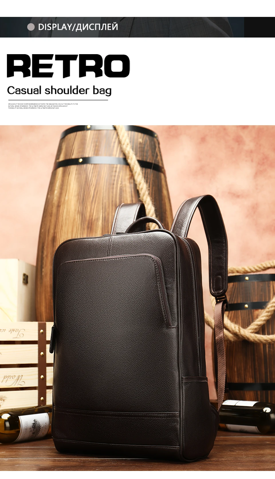 Luufan 2020 Men Geninue Leather Backpacks School Backpack Bag For Boys Large Capacity Fashion Laptop Backpack Travel Bags
