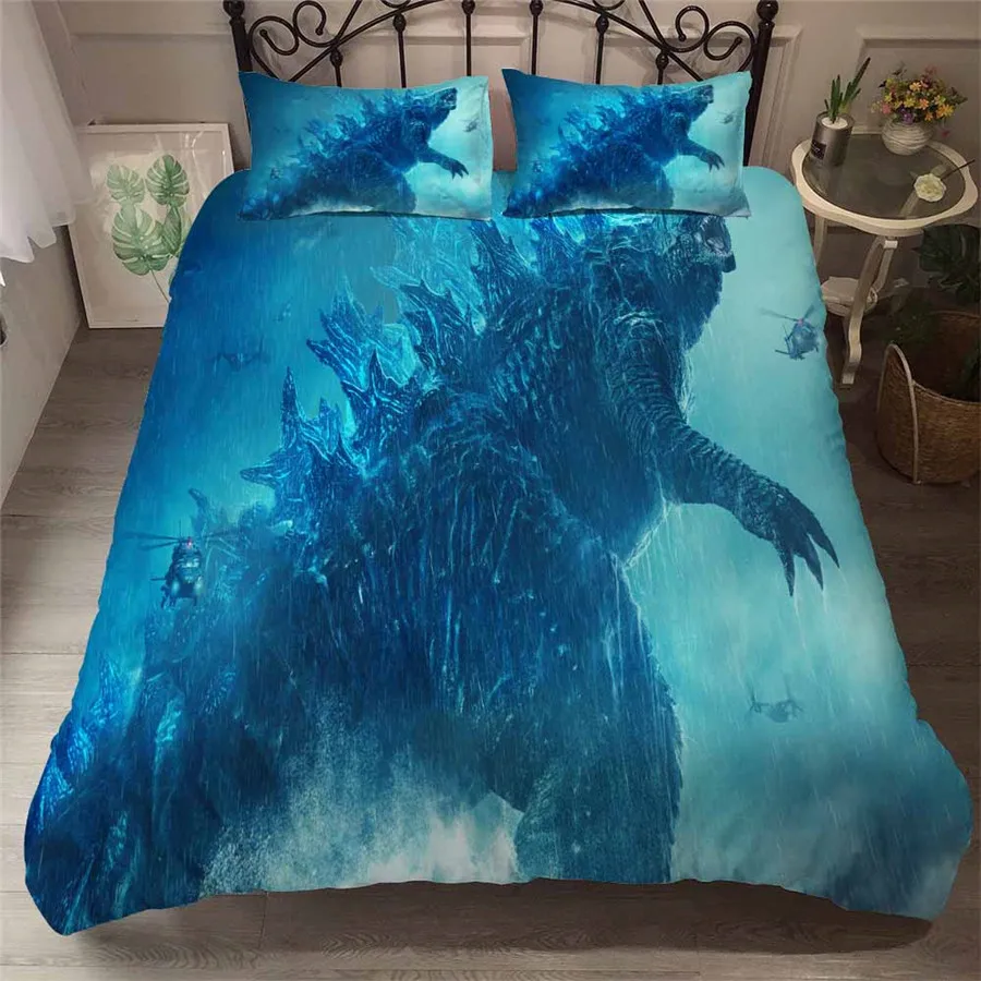 HELENGILI 3D Bedding Set Godzilla Dragon Print Duvet Cover Set Bedcloth with Pillowcase Bed Set Home Textiles #GSL-19
HELENGILI 3D Bedding Set Godzilla Dragon Print Duvet Cover Set Bedcloth with Pillowcase Bed Set Home Textiles #GSL-19