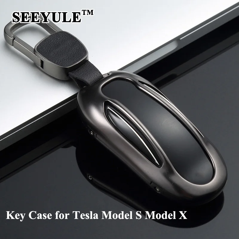 1pc SEEYULE Styling Car Key Case Cover Aluminum Alloy Key Shell Protector Car Accessories for Tesla Model S Model X 2014-2020
1pc SEEYULE Styling Car Key Case Cover Aluminum Alloy Key Shell Protector Car Accessories for Tesla Model S Model X 2014-2020