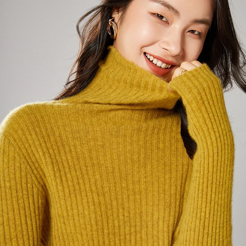 High Elastic Women Sweaters 100% Merino Wool Knitted Pullovers 2021 Winter New Turtleneck Female Jumpers Soft and Warm
High Elastic Women Sweaters 100% Merino Wool Knitted Pullovers 2021 Winter New Turtleneck Female Jumpers Soft and Warm
