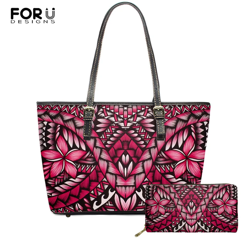 FOURDESIGNS Large Capacity Women Pu Leather Shoulder Bag Blue Polynessain Tribe Pattern High Quality Luxury Handbag for Girls
FOURDESIGNS Large Capacity Women Pu Leather Shoulder Bag Blue Polynessain Tribe Pattern High Quality Luxury Handbag for Girls