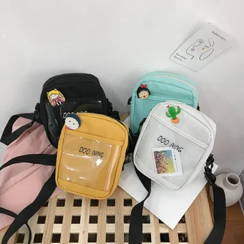 New canvas female bag transparent radish mobile phone bag fashion shoulder bag simple student crossbody bag wholesale 
New canvas female bag transparent radish mobile phone bag fashion shoulder bag simple student crossbody bag wholesale